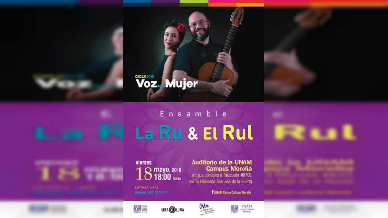 El ciclo de conciertos Voz,  mujer presenta a La Ru & El Rul 
