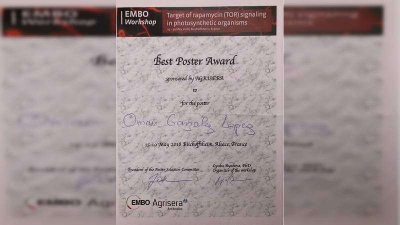 Estudiante nicolaita gana concurso internacional sobre carteles  científicos, en Francia - Foto 3 