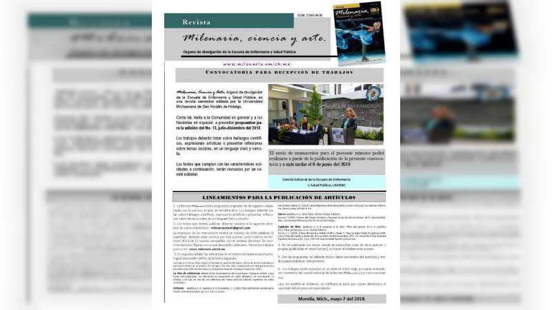 Abierta recepción de propuestas para Revista Milenaria 