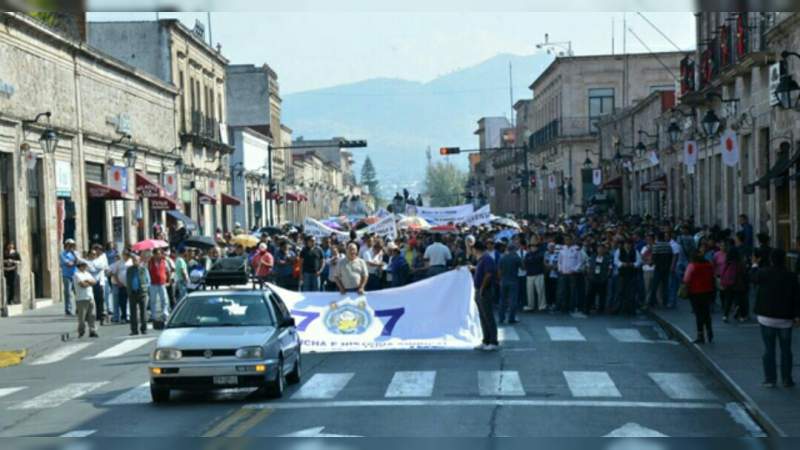Habrá mega marcha este martes en Morelia 