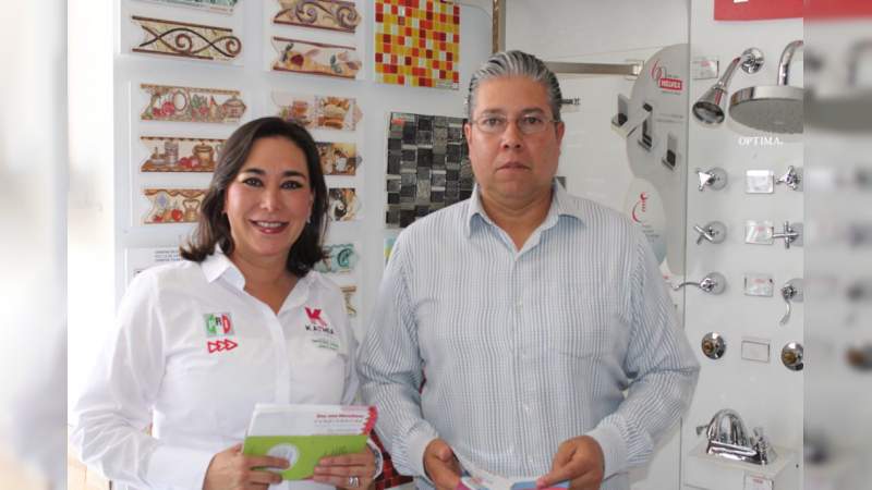 Apuestas Kathia Ortiz por el fortalecimiento del sector empresarial de morelia  