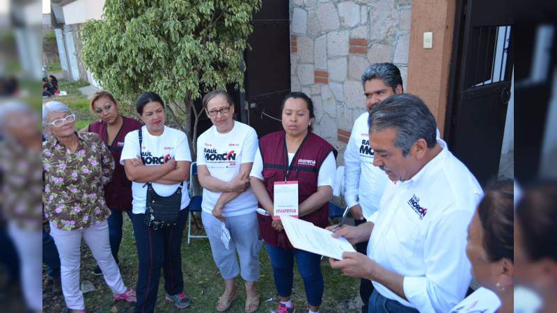 Vecinos de Jardines de Guadalupe decididos a votar por el cambio con Morena: Raúl Morón - Foto 1 