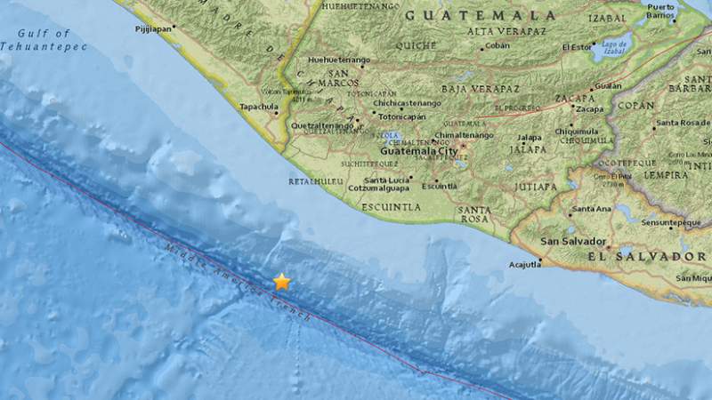 Se registra sismo de 5.2 en Guatemala  