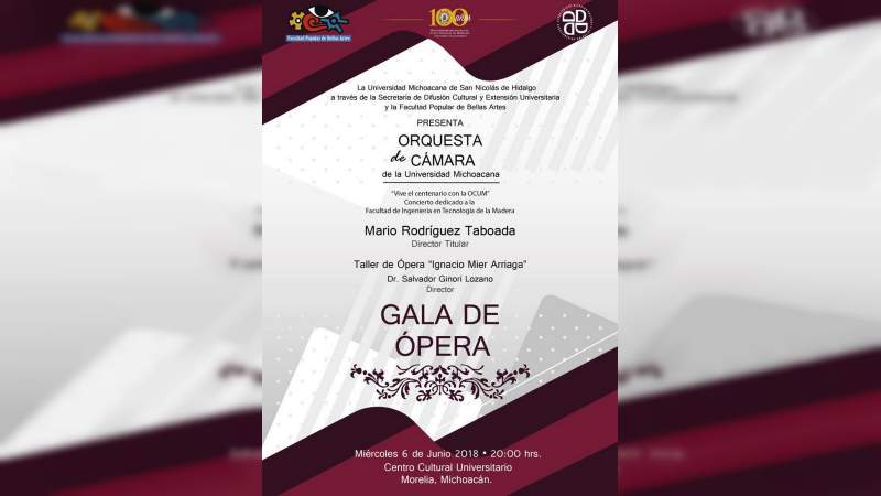 Gala de Ópera en la Universidad Michoacana 