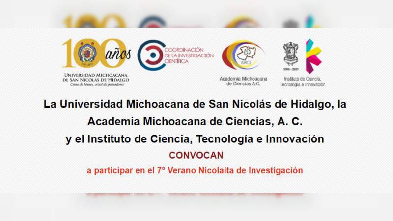 Abierta convocatoria para participar en el VII Verano Nicolaita de Investigación - Foto 0 