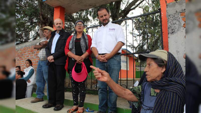  Habitantes de las comunidades rurales de la Tenencia de Chiquimitío, anunciaron su apoyo incondicional a Fausto Vallejo Figueroa 