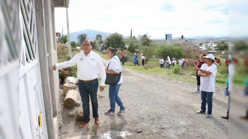 Combate a la pobreza con acciones integrales, compromete Gerónimo Color en la colonia Los Ángeles - Foto 0 