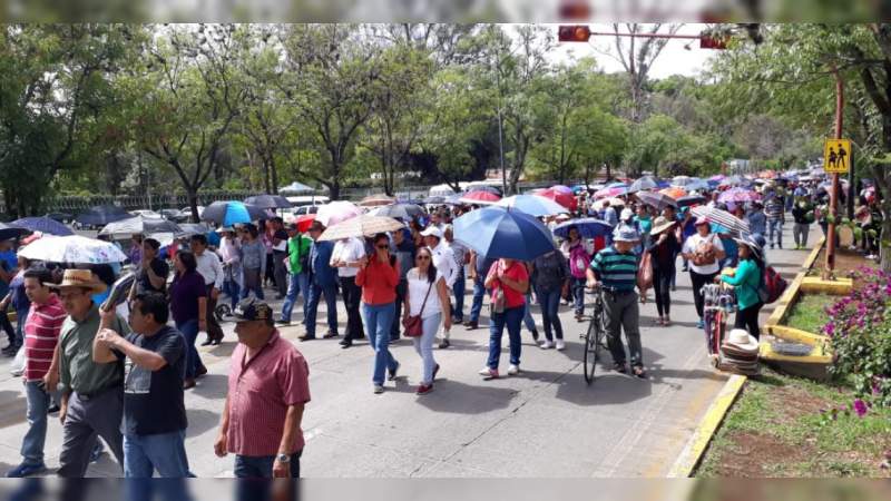 Inicia marcha de la CNTE en Morelia  
