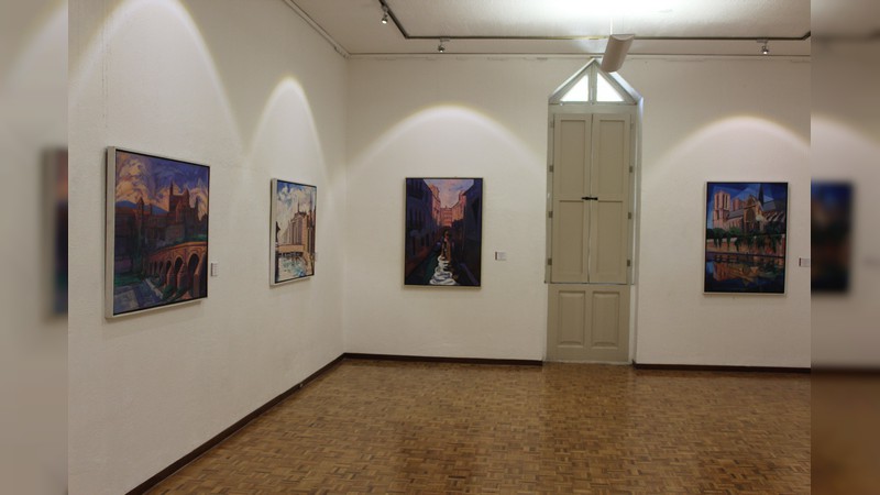 Viajando por Europa, vigorosa exposición pictórica de Luis Palomares en el MACAZ - Foto 1 