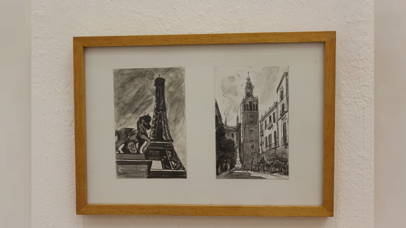 Viajando por Europa, vigorosa exposición pictórica de Luis Palomares en el MACAZ - Foto 2 