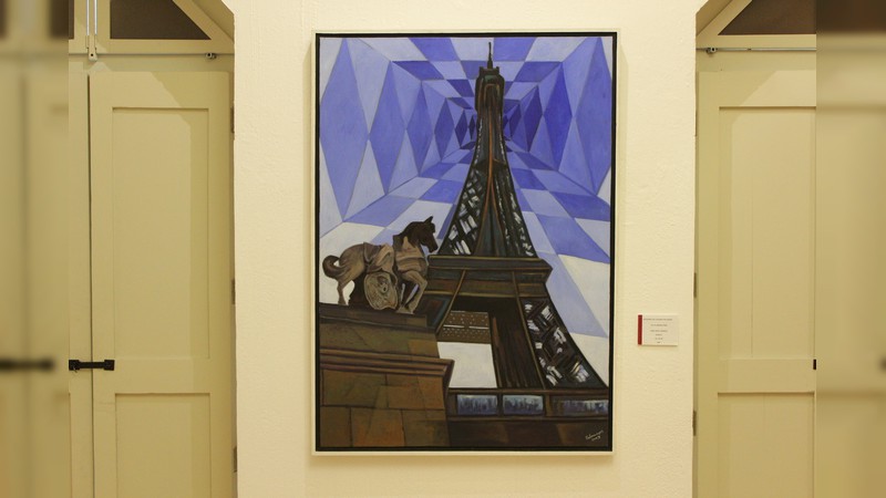 Viajando por Europa, vigorosa exposición pictórica de Luis Palomares en el MACAZ - Foto 3 
