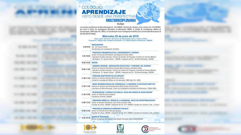 El aprendizaje visto desde la perspectiva multidisciplinaria, coloquio en la UMSNH 