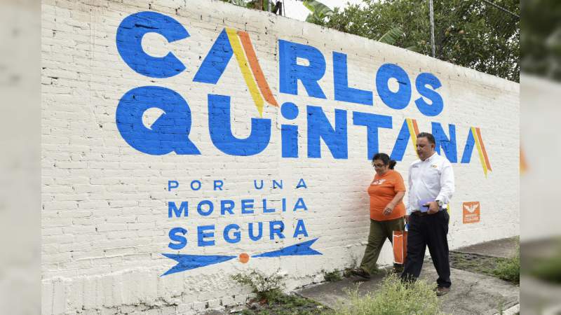 Juntos lograremos que Morelia salga del abandono en el que se encuentra: Carlos Quintana  