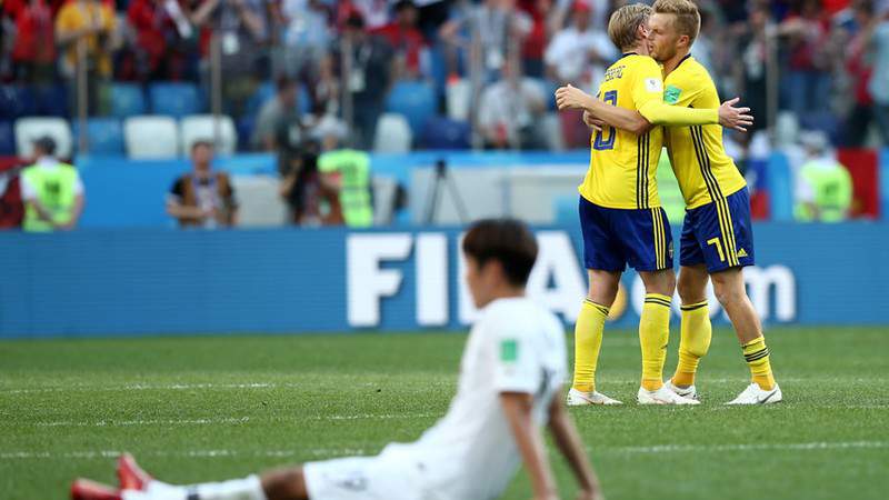 Suecia derrotó por la mínima a Corea  