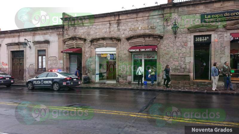 Atracan al menos tres negocios en pleno Centro Histórico de Morelia
