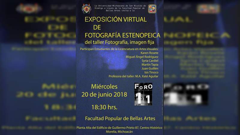 Exposición virtual de fotografía estenopeica en la UMSNH 