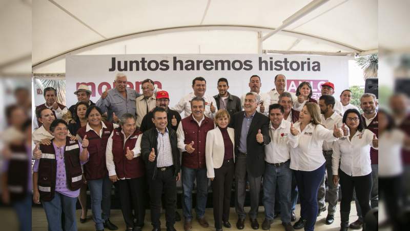 En Morelia estamos listos para la gran fiesta que será el cierre estatal de campaña de AMLO, remarca Raúl Morón - Foto 1 