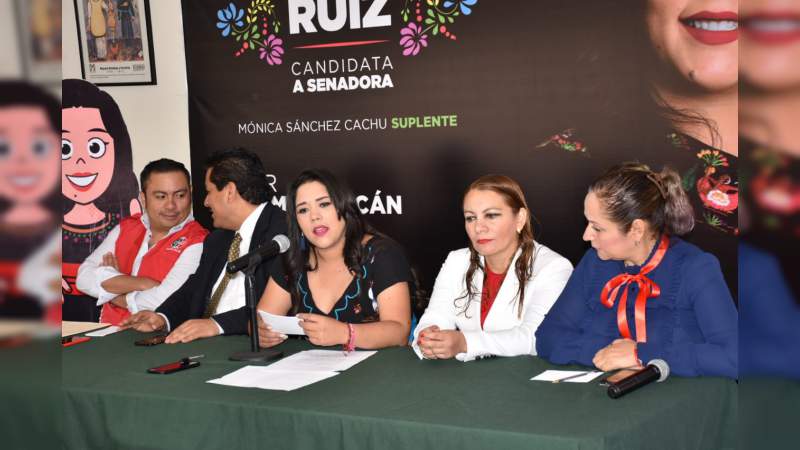 Propone Xóchitl Ruiz impulsar apoyo a la mujer y fomentar economía municipal 