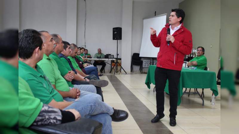 Ixtláhuac sostiene reunión con delegados sindicales del STASPE 