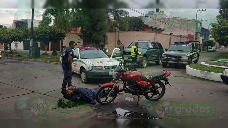 Lesionado un policía en choque en Zamora, Michoacán - Foto 1 