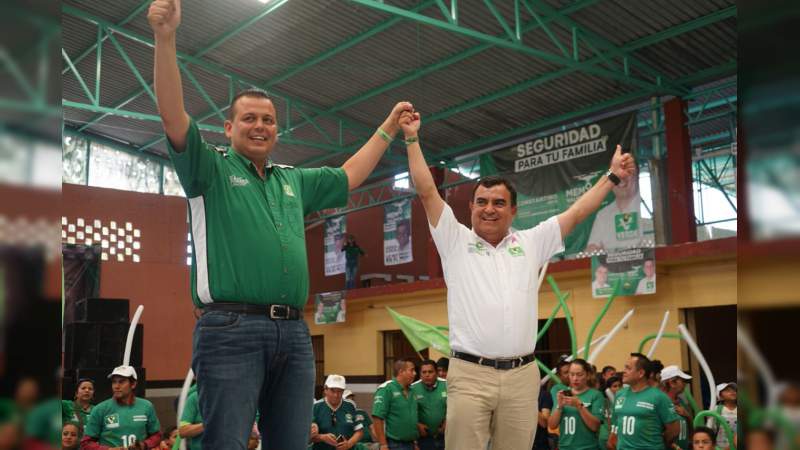 Constantino Ortiz y Memo Valencia unen proyectos por la seguridad en Morelia 