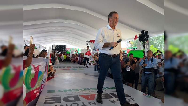 José Antonio Meade exhorta a la población observar las señales de riesgo en esta elección y poner a México a salvo 