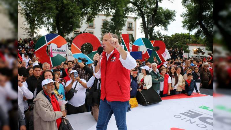 Concluye Pepe Meade campaña exitosa en Michoacán: Gerónimo Color 