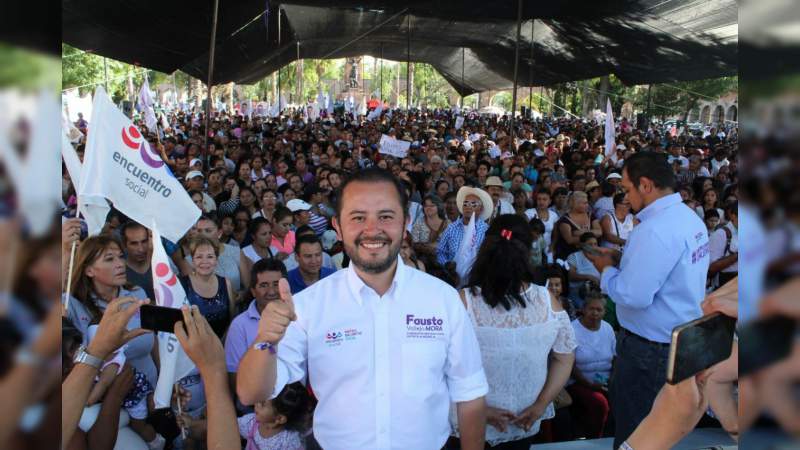 Este miércoles, el cierre de campaña de Fausto Vallejo Mora 