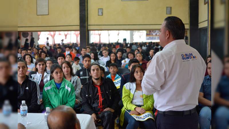 Deportistas Morelianos respaldan a Carlos Quintana   - Foto 1 
