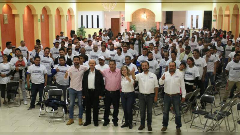Con transportistas Fausto Vallejo Figueroa da por concluida la campaña rumbo a la Presidencia Municipal de Morelia 