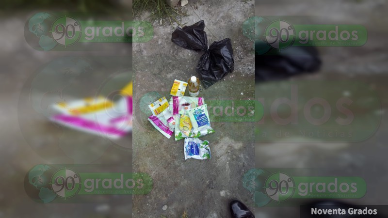 Aseguran en Morelia un camión del gobierno de Michoacán con despensas y propaganda política del PRD - Foto 3 