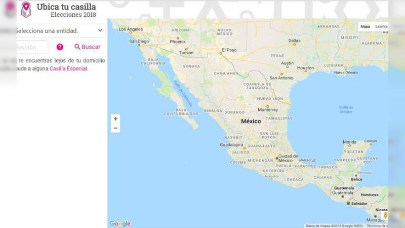 Así encuentras tu casilla para votar este 1 de julio 