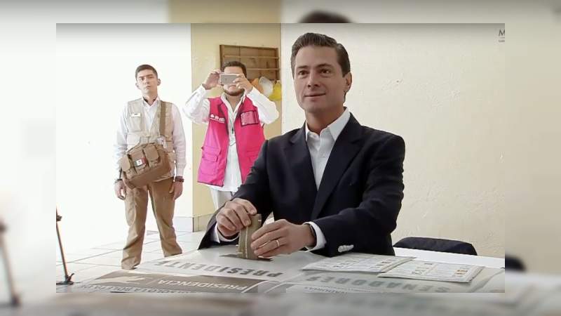 Enrique Peña Nieto ya también votó 