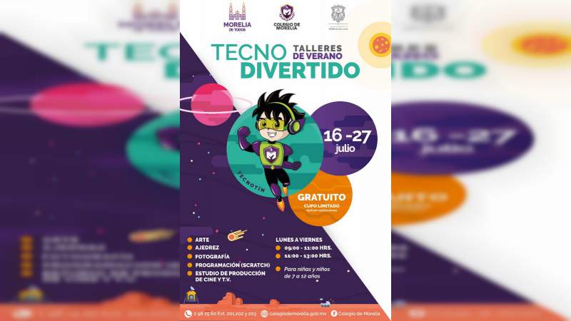 IMDE, IJUM Y Colegio de Morelia, con oferta de cursos y talleres este verano 
