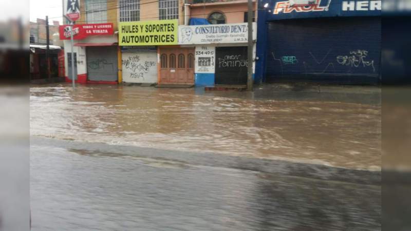 Avenidas y colonias más afectadas tras las lluvias en Morelia 