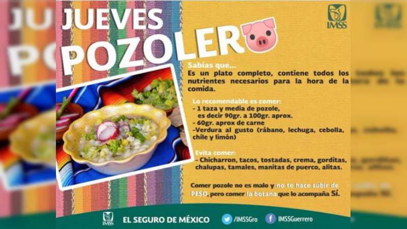 El IMSS confirma que el pozole es un platillo saludable 