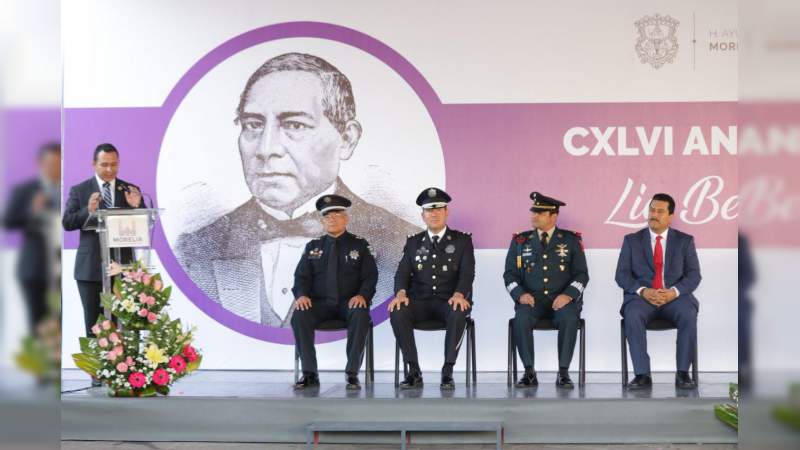 Ayuntamiento de Morelia conmemora CXLVI Aniversario Luctuoso del Licenciado Benito Juárez García - Foto 1 