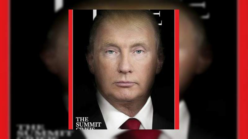 Time fusiona a Trump y Putin en su portada  