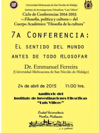 Reanudan ciclo de conferencias de “Filosofía, política y cultura” en la UMSNH - Foto 1 