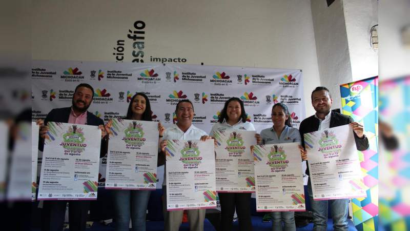 Presenta Ijumich actividades de la Semana Estatal de la Juventud 2018 