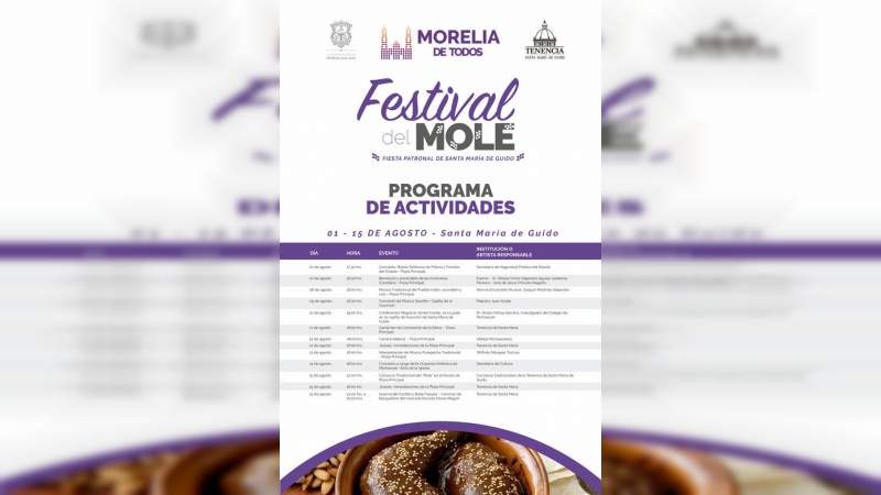 Todo listo para vivir el  “Festival del Mole” 2018  en la Tenencia de Santa María de Guido - Foto 0 