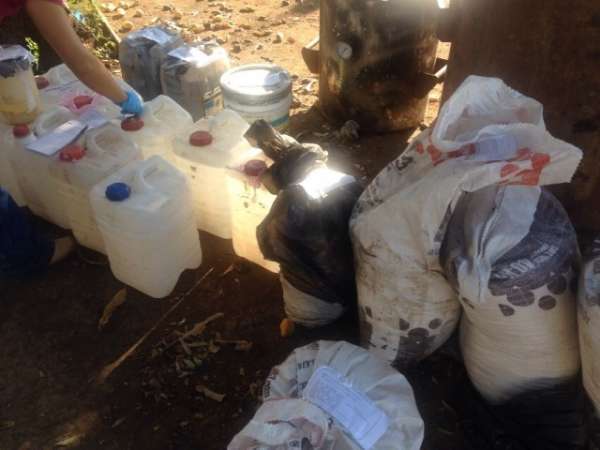 Aseguran narcolaboratorio en Apatzingán, Michoacán - Foto 3 