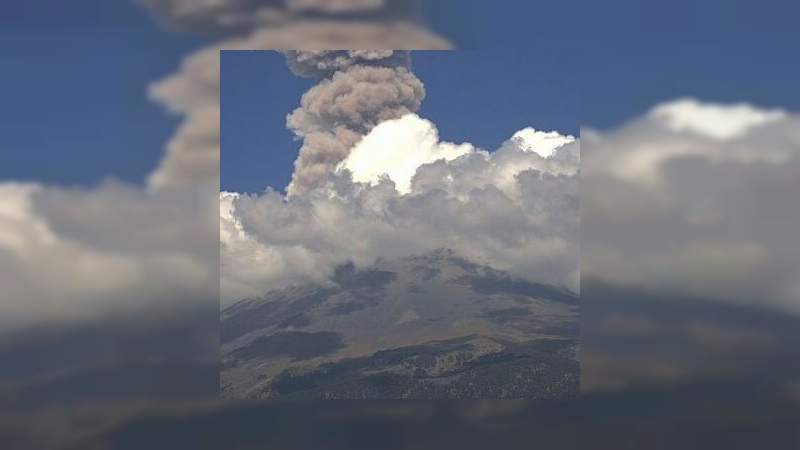 Alertan a pobladores que viven cerca del volcán Popocatépetl 