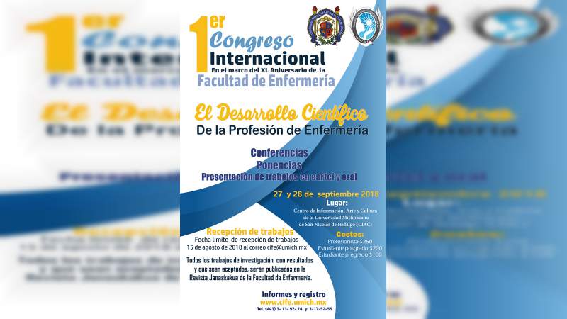 Facultad de Enfermería festejará XL aniversario con Congreso Internacional 