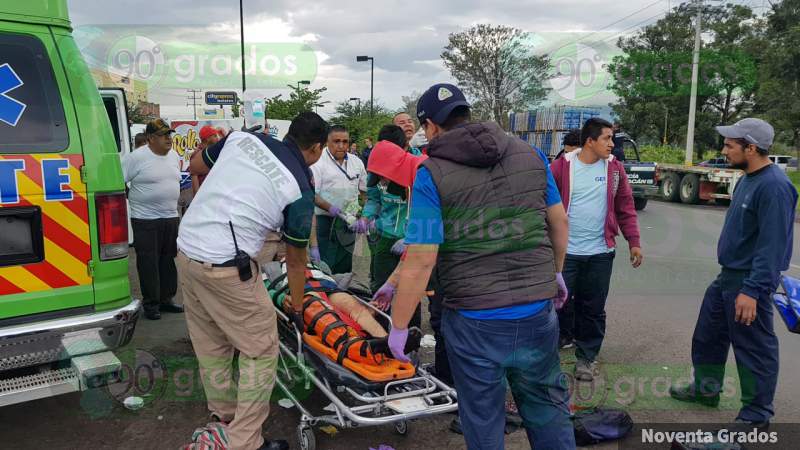 Motociclista resulta mutilado tras accidentarse en Zamora, Michoacán - Foto 1 