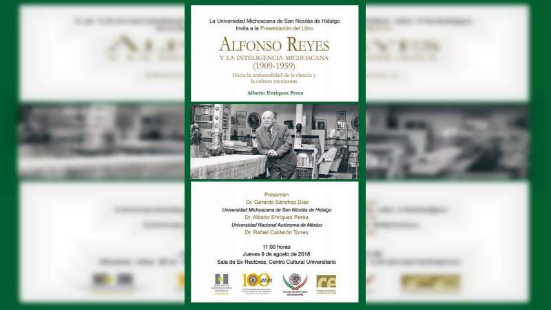  Presentarán libro sobre Alfonso Reyes en la Casa de Hidalgo 