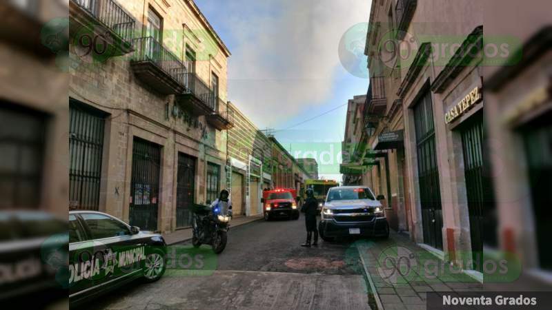 Se registra incendió en la Plaza de la Tecnología de Morelia, Michoacán - Foto 0 