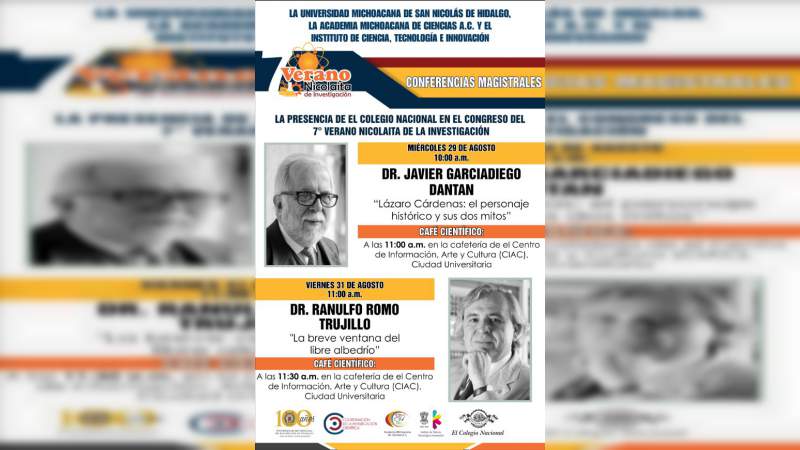 El Colegio Nacional presente en el “7° Verano Nicolaita de Investigación” 