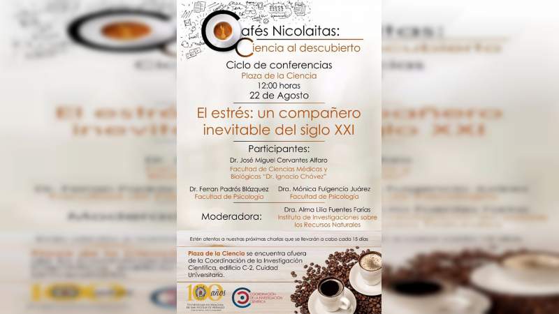 El estrés y sus efectos, tema del Café Nicolaita 