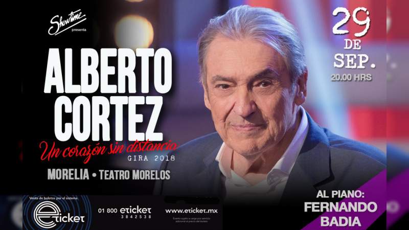Alberto Cortez llegará a Morelia con su gira “Un Corazón Sin Distancia” 